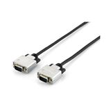 (€1,98*/1m) 5.00m Equip VGA Anschlusskabel doppelt geschirmt VGA 15pol Stecker auf VGA 15pol Stecker Schwarz Ferritkern / Kupfer